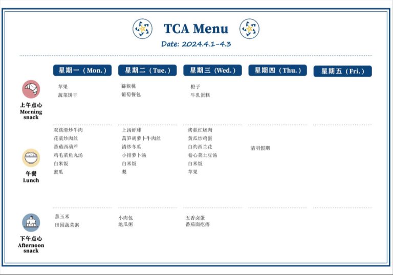 TCA Menu – 2024.4.1 – 4.3